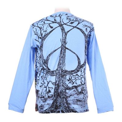 Tričko Mirror s dlouhým rukávem - Tree of Peace Blue Thailand